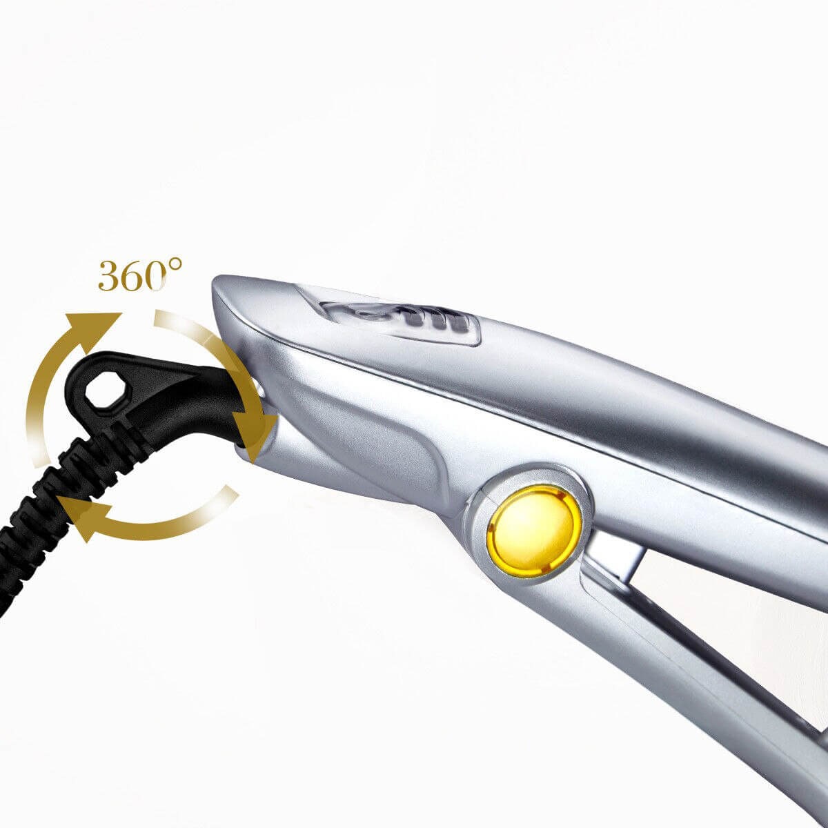 Hair Curler Heated Styler Rotating Barrel Brush Silver Gold Black - Image 6