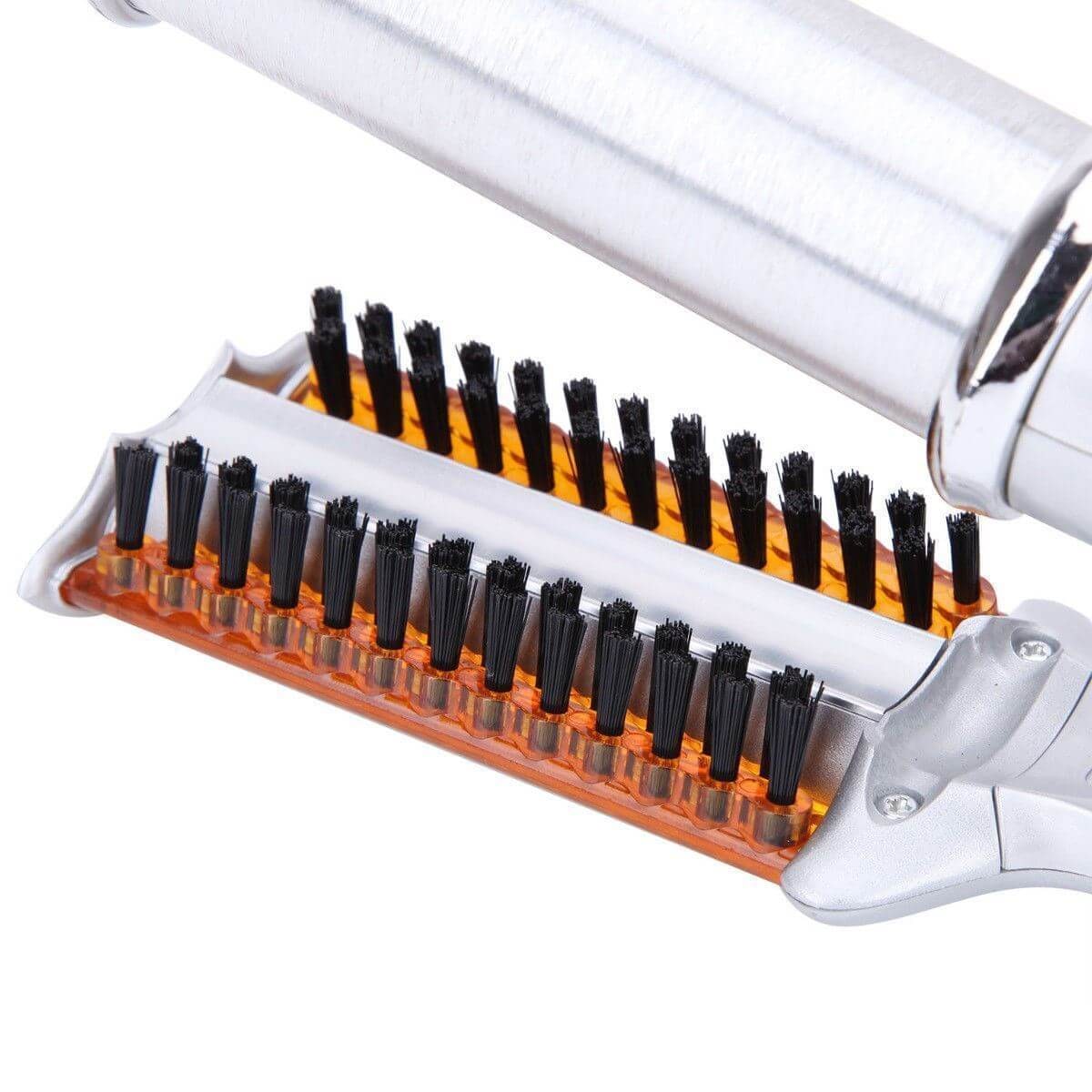 Hair Curler Heated Styler Rotating Barrel Brush Silver Gold Black - Image 8