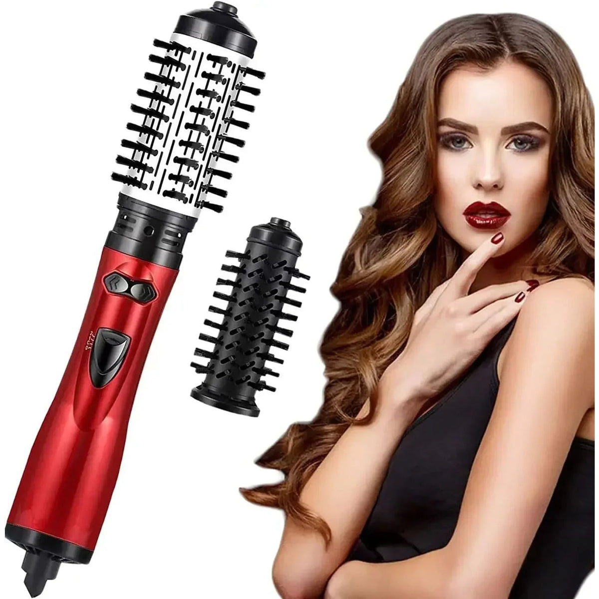 Hair Dryer Brush Hot Air Styler With Interchangeable Heads For Volumizing And Smoothing - Image 10