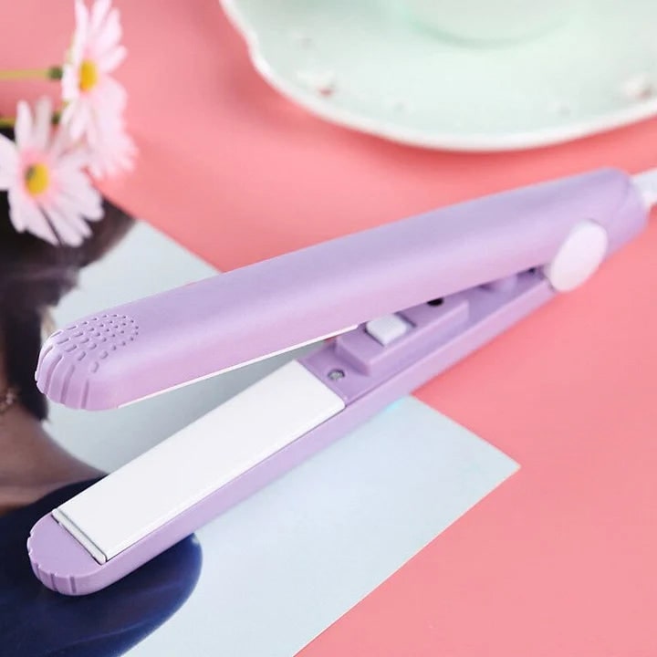 Hair Styler Ceramic Hair Straightener Travel Curling Iron Mini Size - Image 4