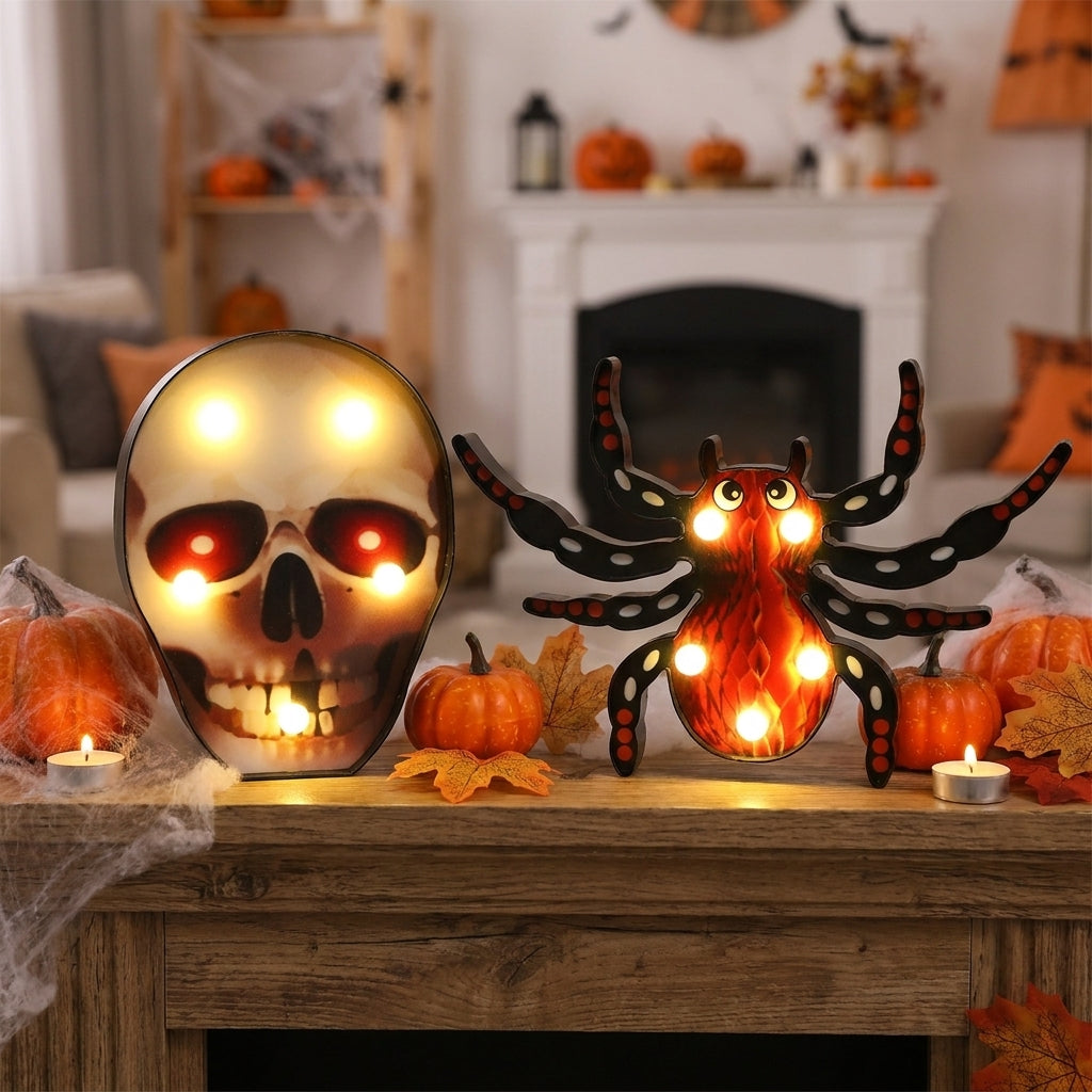 Halloween Shaped LED Lights Battery Operated Room Decor - hero
