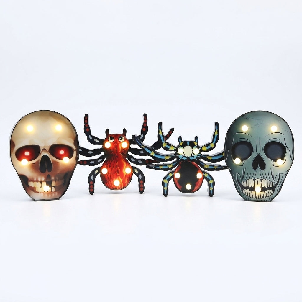 Halloween Shaped LED Lights Battery Operated Room Decor - studio