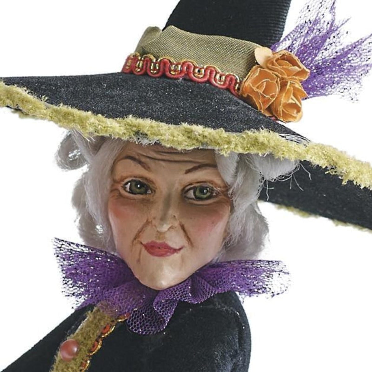 Halloween Figurine Witch Decor Multicolor Indoor Decorative Resin Figure - Image 9