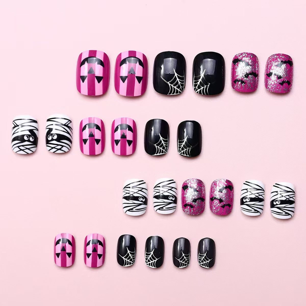 Halloween Press On Nails Kreatives Halloween-Nagelset Karnz - Image 2