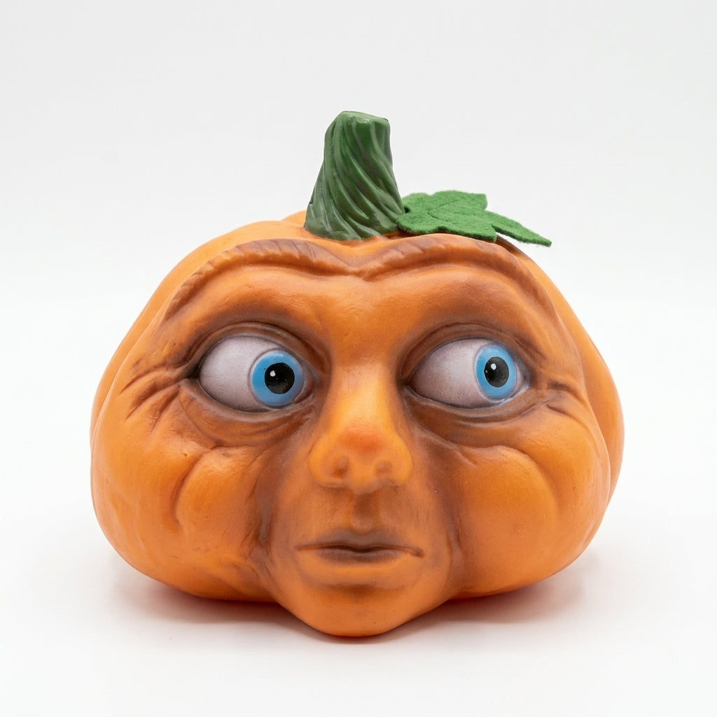 Pumpkin Decorations Halloween Decor Sculpted Figurine Orange Brown - studio