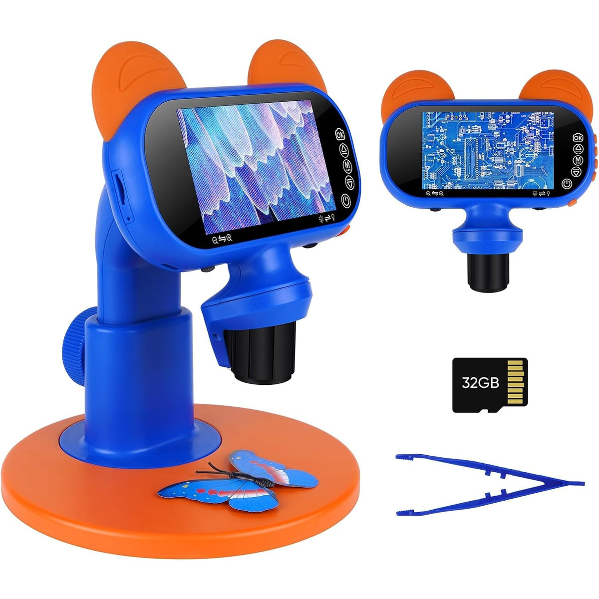 Handheld Digital Microscope With 4" HD LCD Screen 1500X Magnification And 32GB Memory Card - Image 1