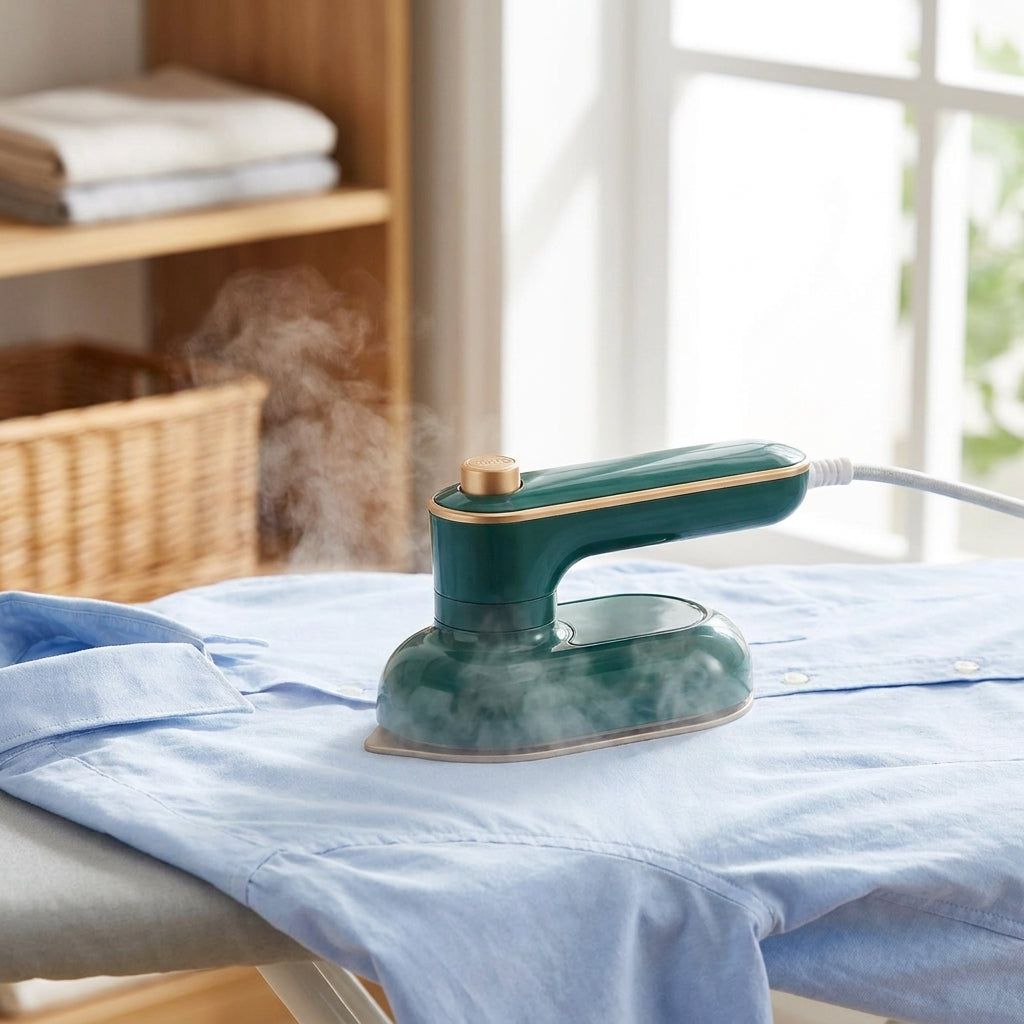 Handheld Steam Iron Compact Portable Garment Steamer Flat Soleplate - Image 5