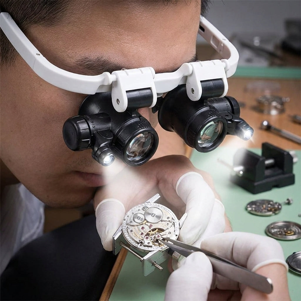 Headband Magnifier with LED - Image 3