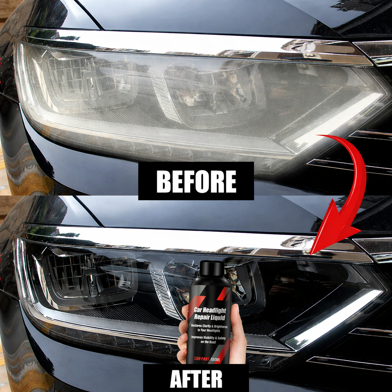 Headlight Restorer Headlight Restoration Car Headlight Cleaner Liquid - Image 3