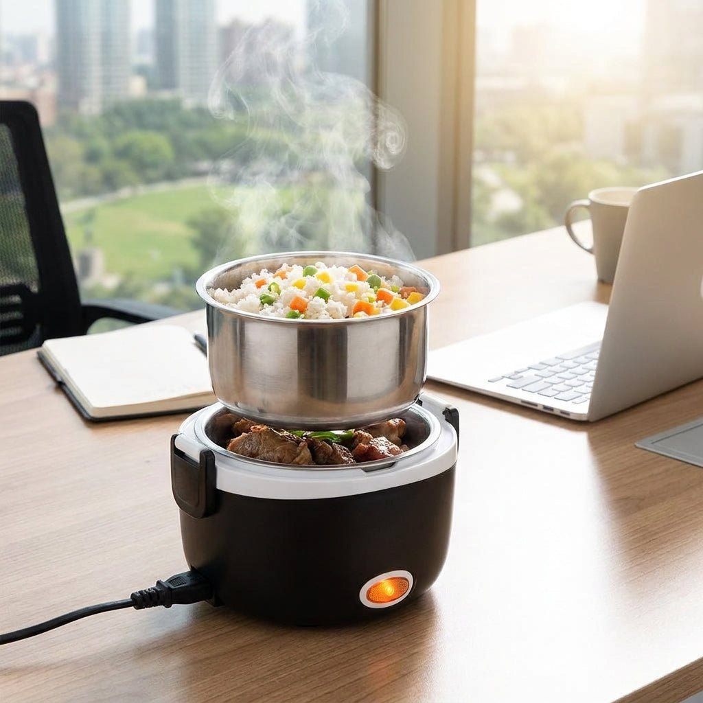 Heated Lunch Box Electric Lunch Box Electric Food Warmer Electric Food Steamer - hero