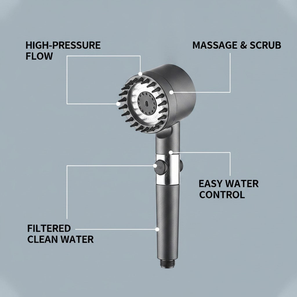 Strong Spray, Softer Water, One-Press Control