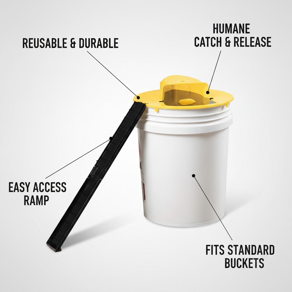 bucket mouse trap lid key benefits and features