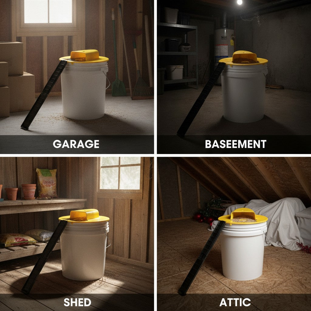 Humane Mouse Trap, Reusable No-Kill Bucket Catch & Release Trap benefits