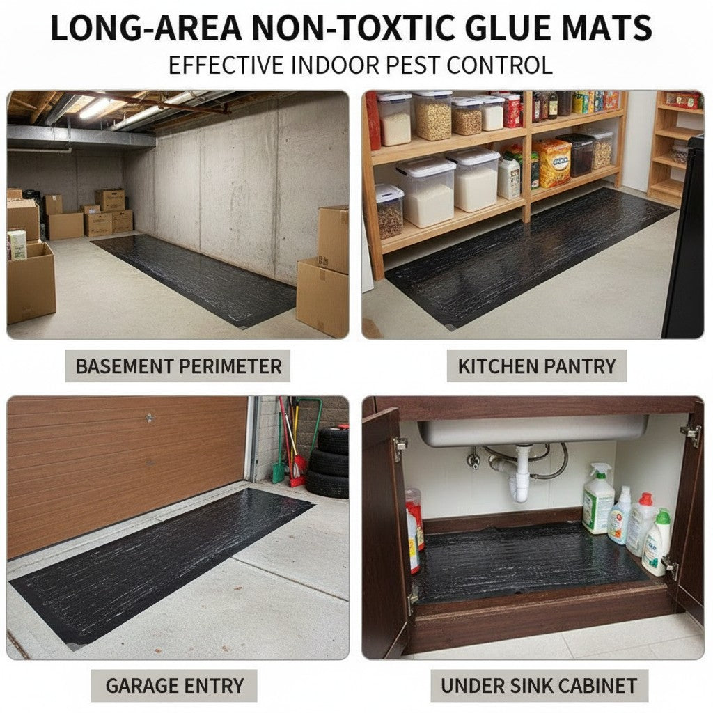Glue Trap Boards for Mice and Rats, Non-Toxic Large-Area Sticky Rodent Catcher, Indoor Pest Mat benefits