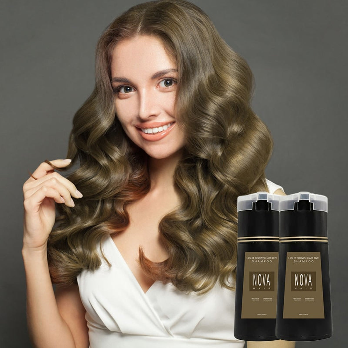 Instant Gray Coverage Hair Dye Shampoo With Natural Botanicals - Image 3