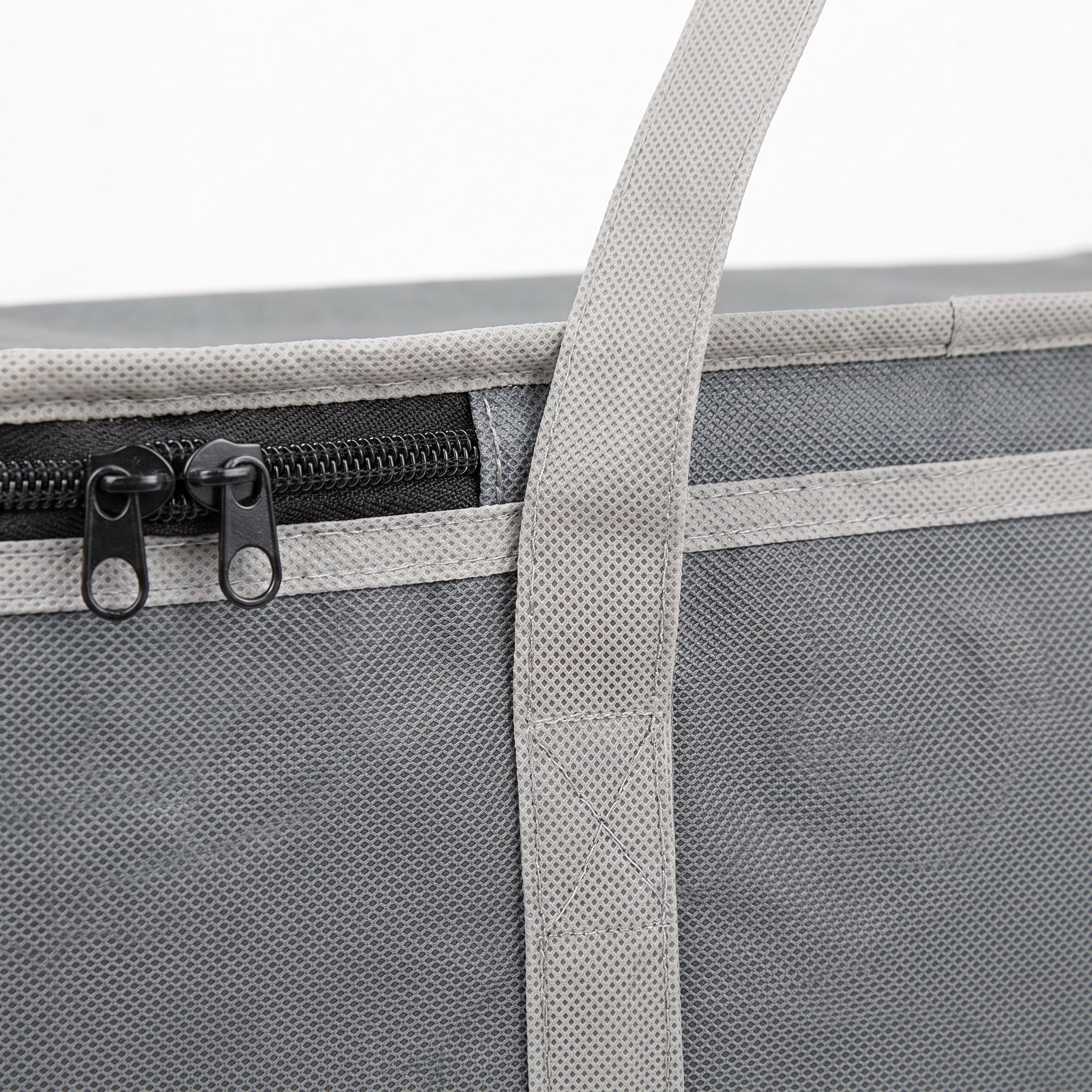 Shopping Bag Cooler Insulated Set Gray Foldable Food - detail