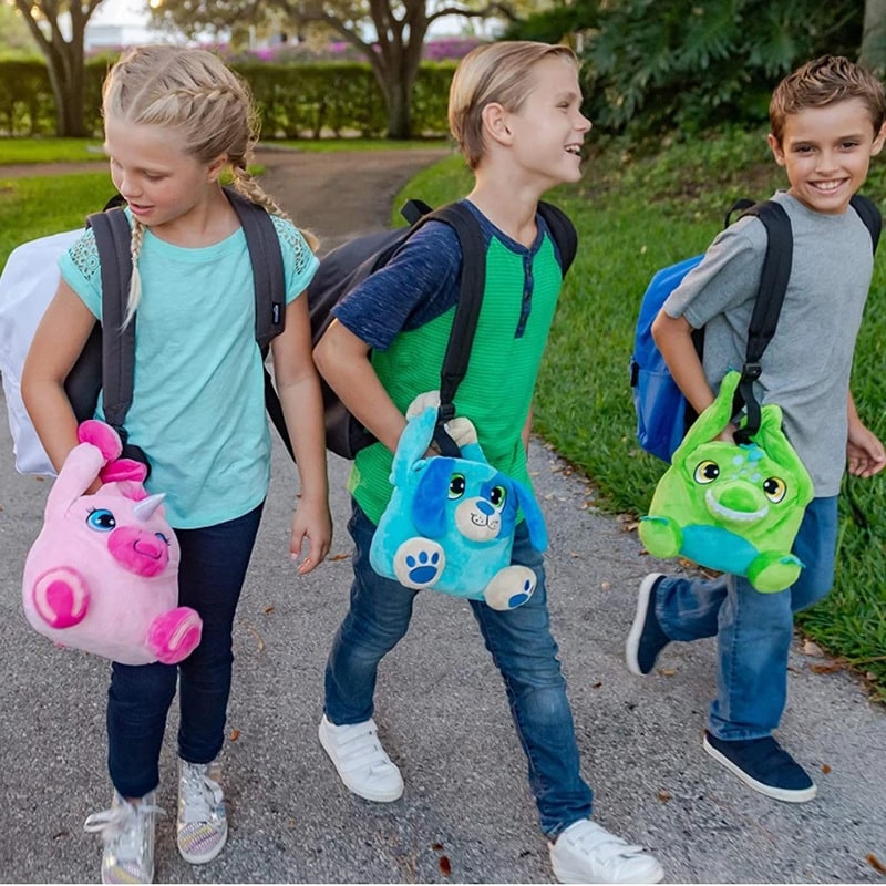 Insulated Lunch Bag Childrens Plush Animal Machine Washable - Image 1