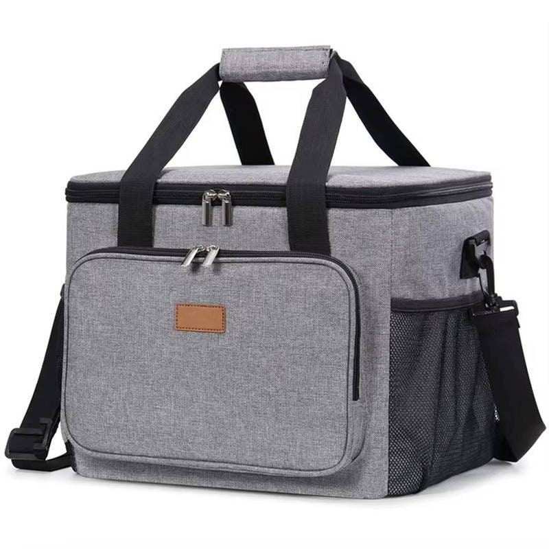 Insulated Lunch Bag Cooler Bag Soft Sided Storage Bag Strap - Image 8