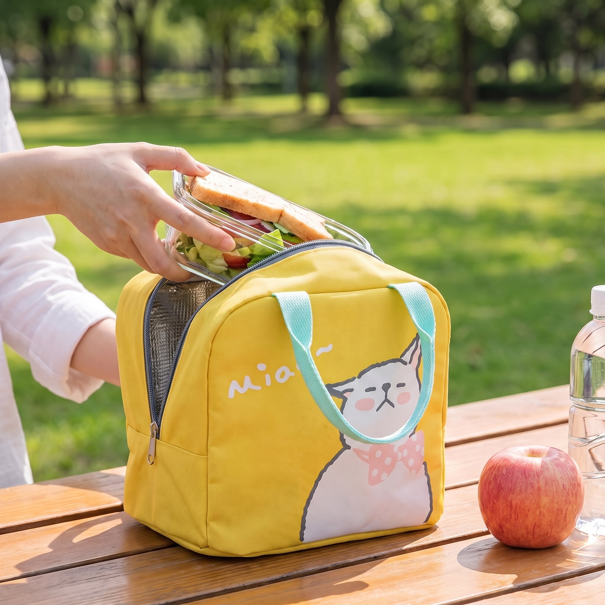Lunch Bag Insulated Cooler for Work Soft-Sided Fabric Design - Image 3