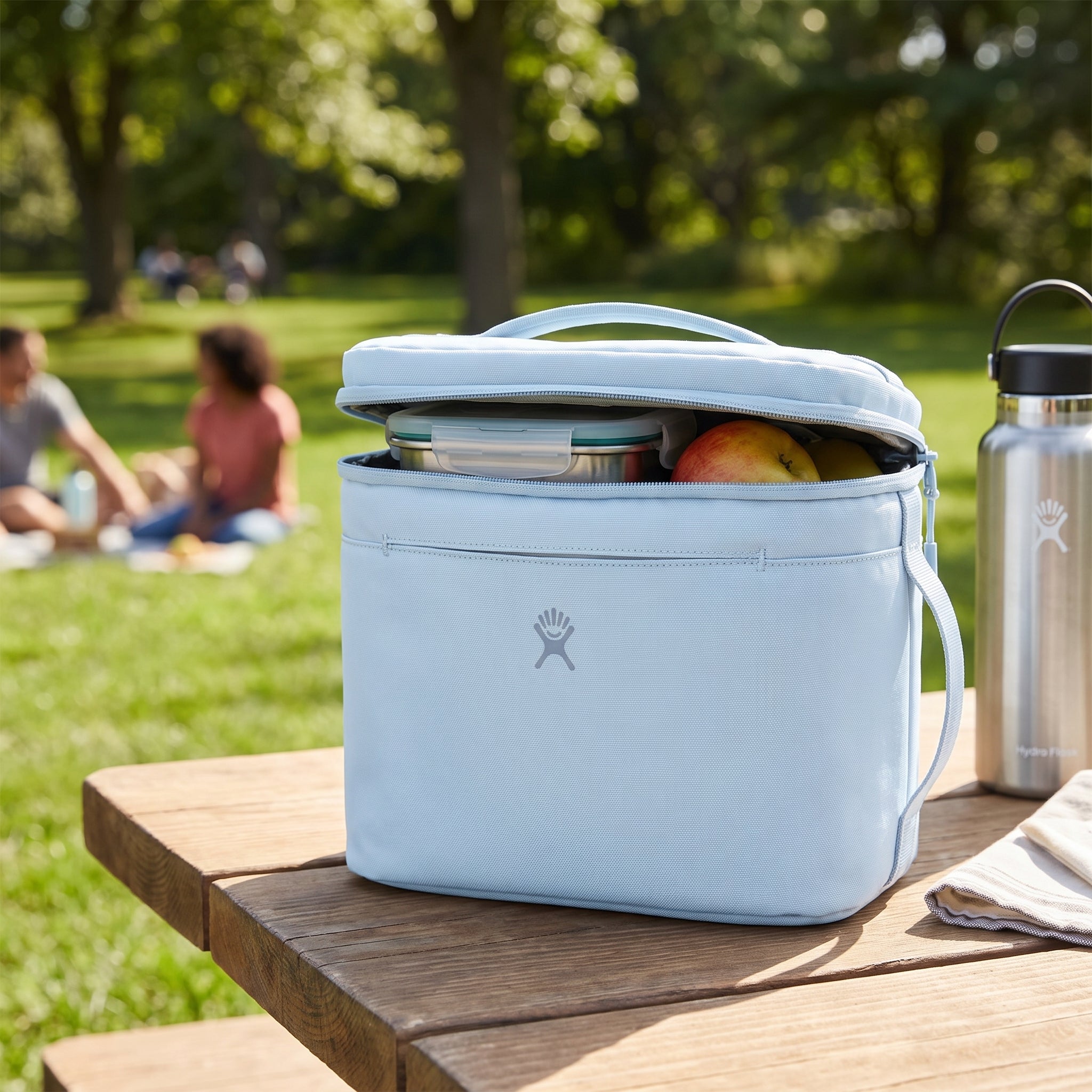 Lunch Bag Insulated for Work Cooler Light Blue Soft Sided - hero