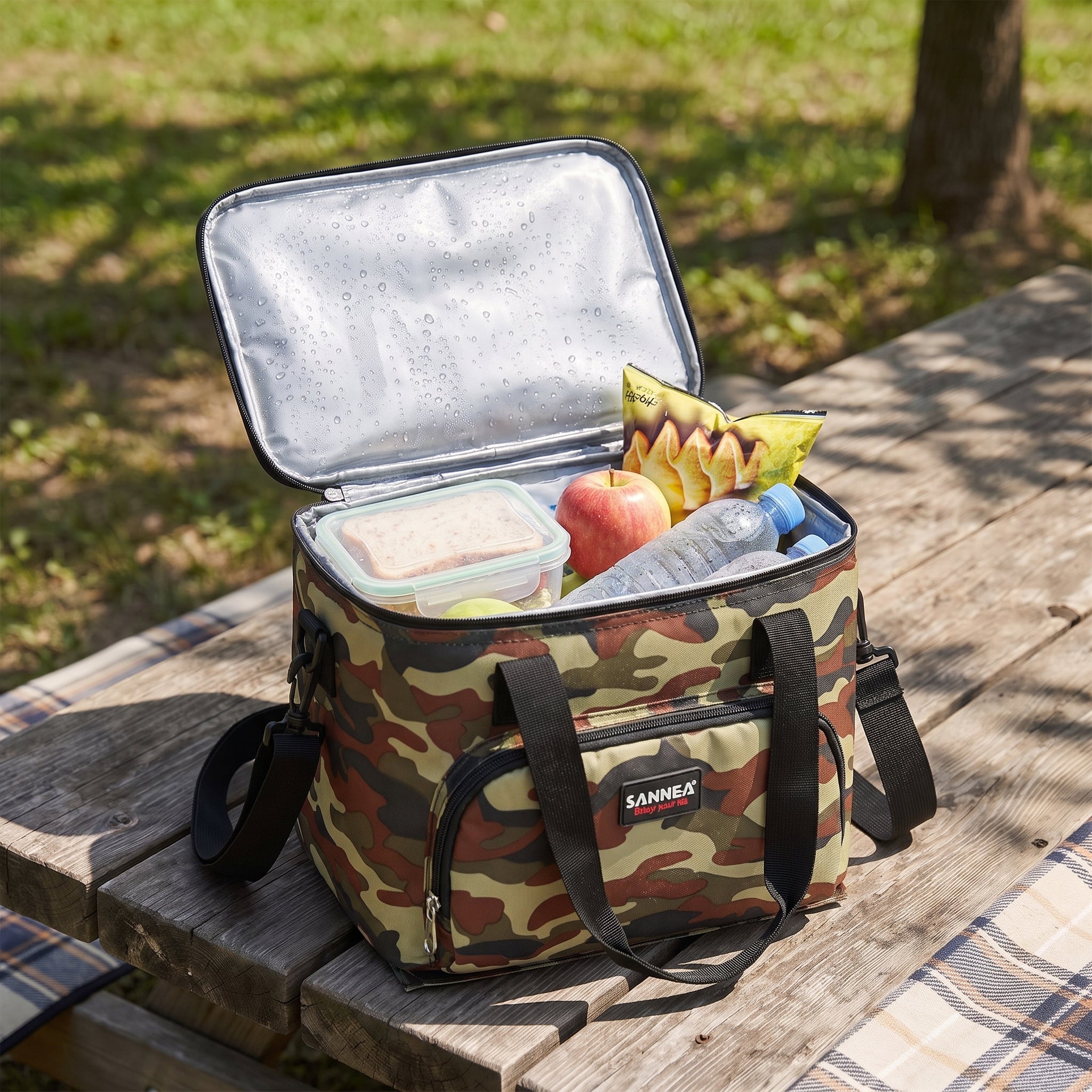 Lunch Bag Insulated Portable Cooler Strap Multi-Patterned - Image 5