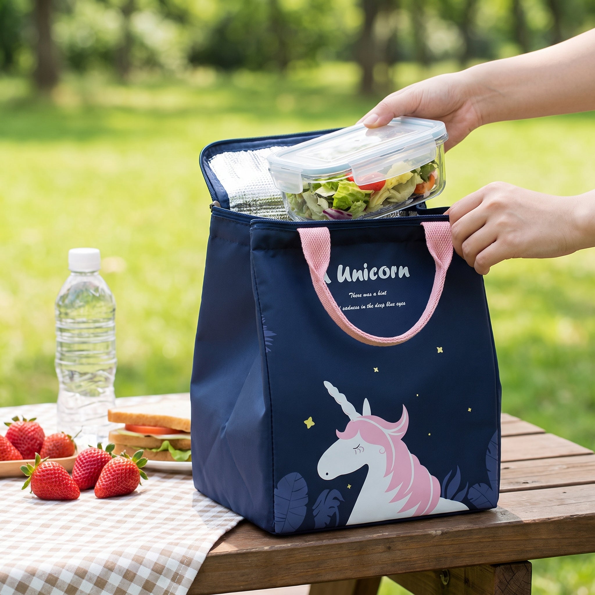 Lunch Bag Insulated for Work Cooler Food Storage Cute Print - Image 13