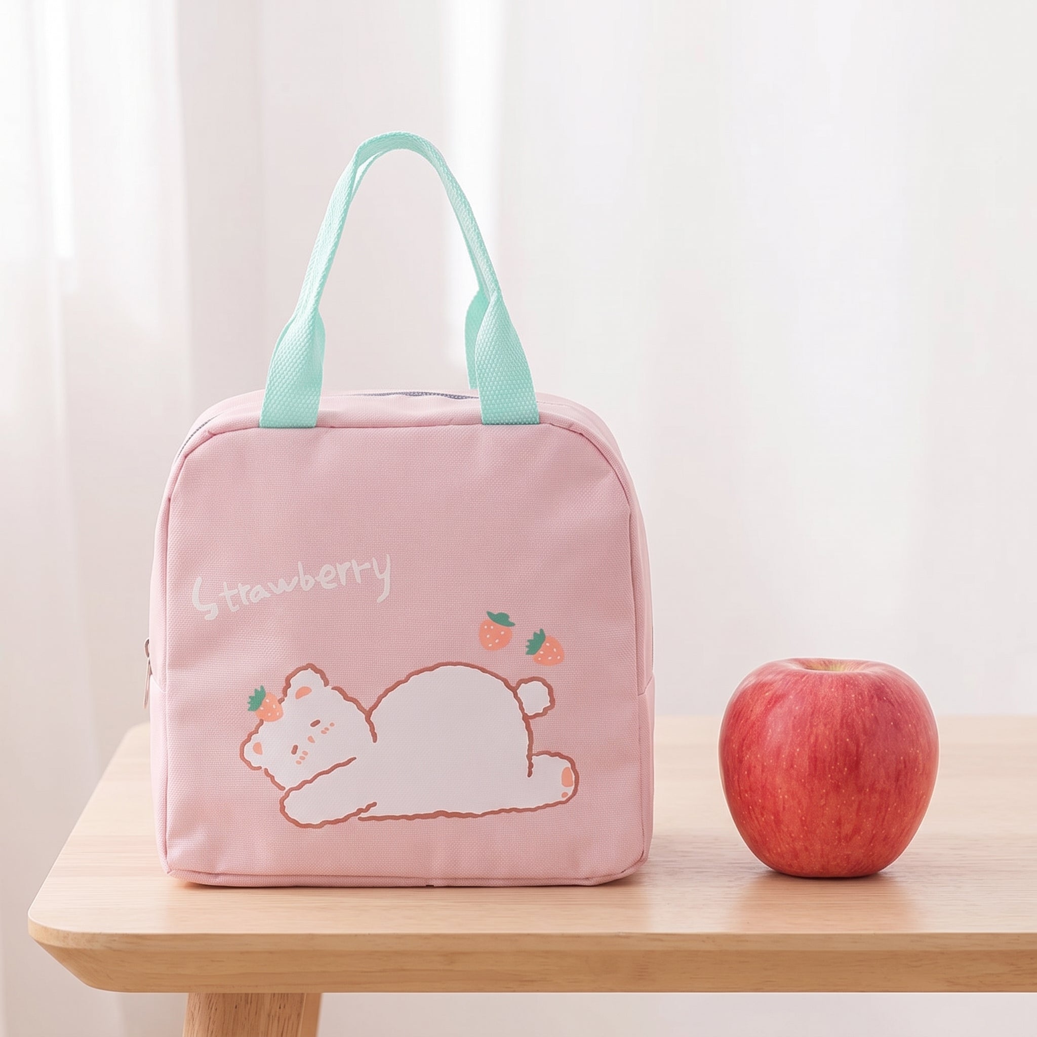 Lunch Bag Insulated Cooler for Work Soft-Sided Fabric Design - scale