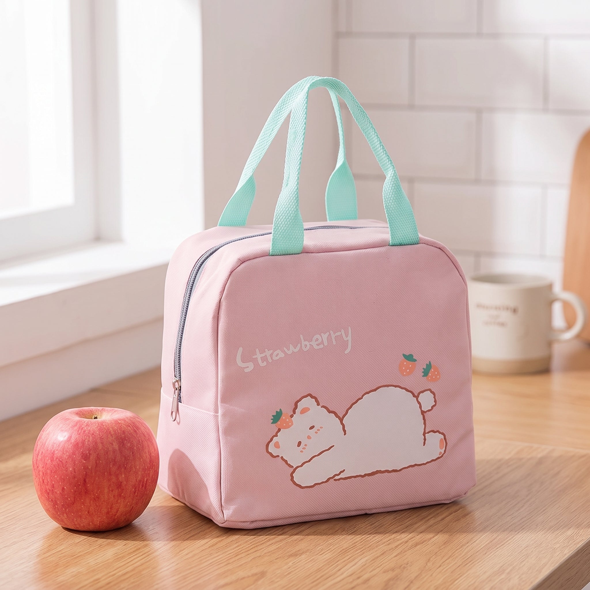 Lunch Bag Insulated for Work Cooler Food Storage Cute Print - scale