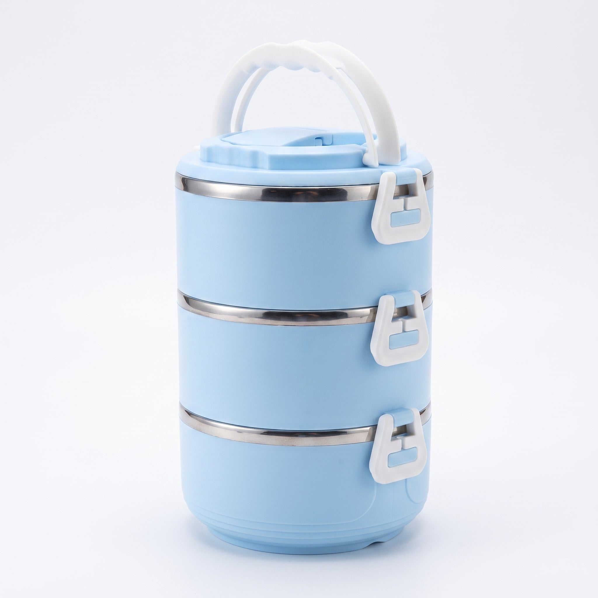Insulated Lunch Box Bento Food Storage Container Multi-Tiered - angle