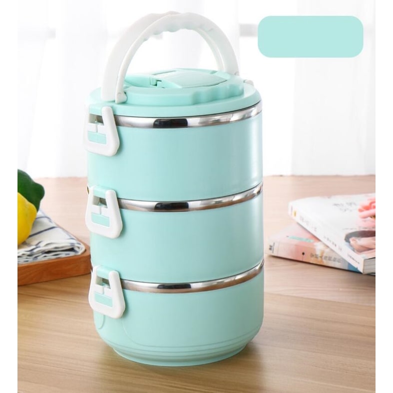 Insulated Lunch Box Bento Food Storage Container Multi-Tiered - Image 8