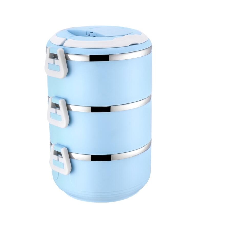 Insulated Lunch Box Bento Food Storage Container Multi-Tiered - Image 9