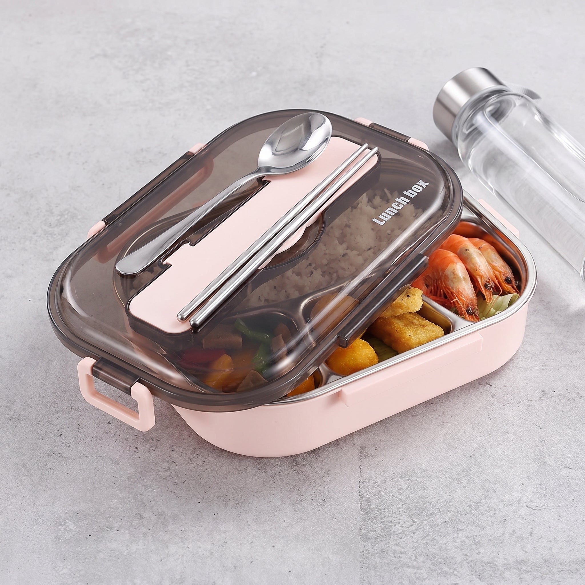 Stainless Steel Lunch Box Bento Meal Prep Food Storage Container - scale