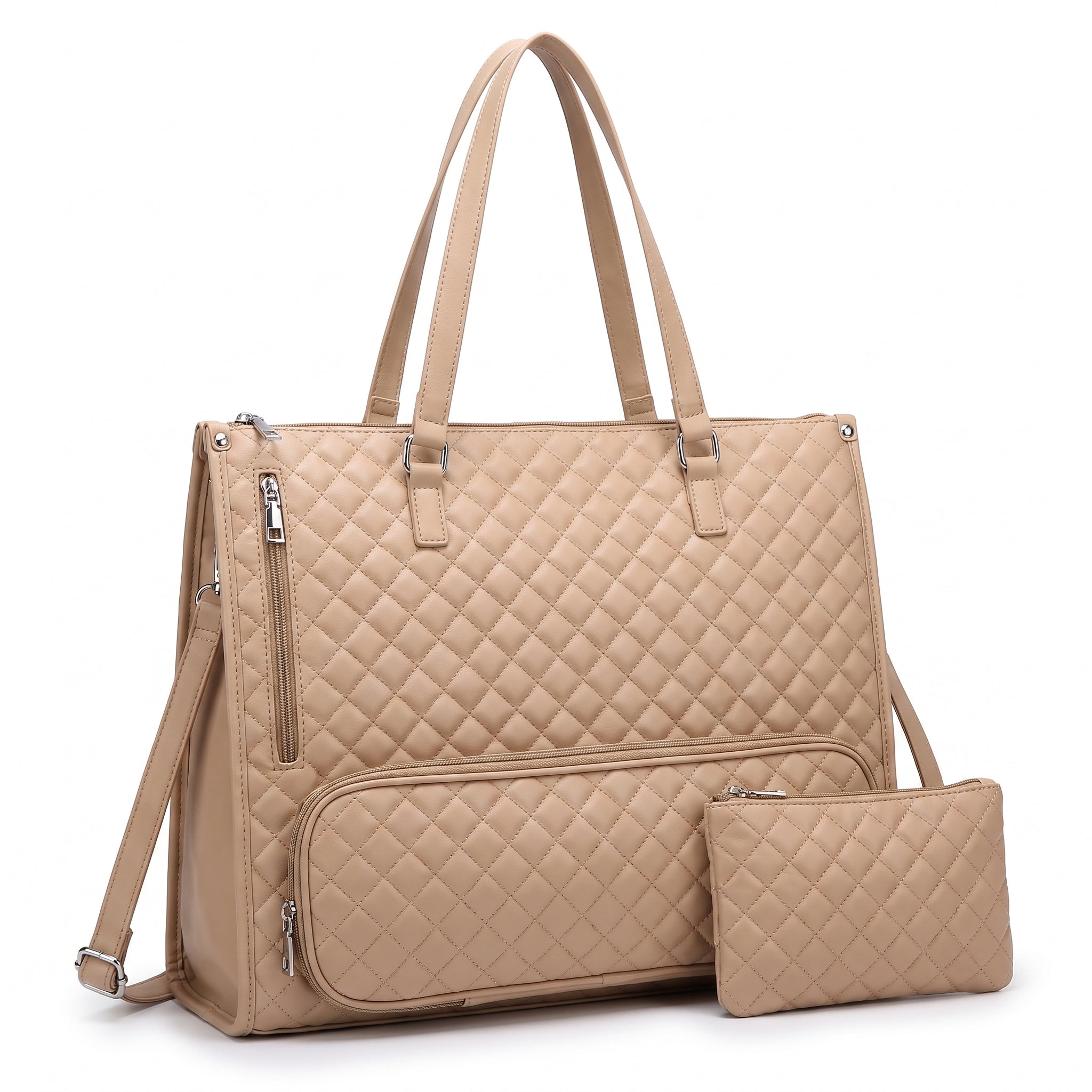 Women's Lunch Bag Insulated Lunch Tote Bag Laptop Bag Quilted Pouch - Image 6