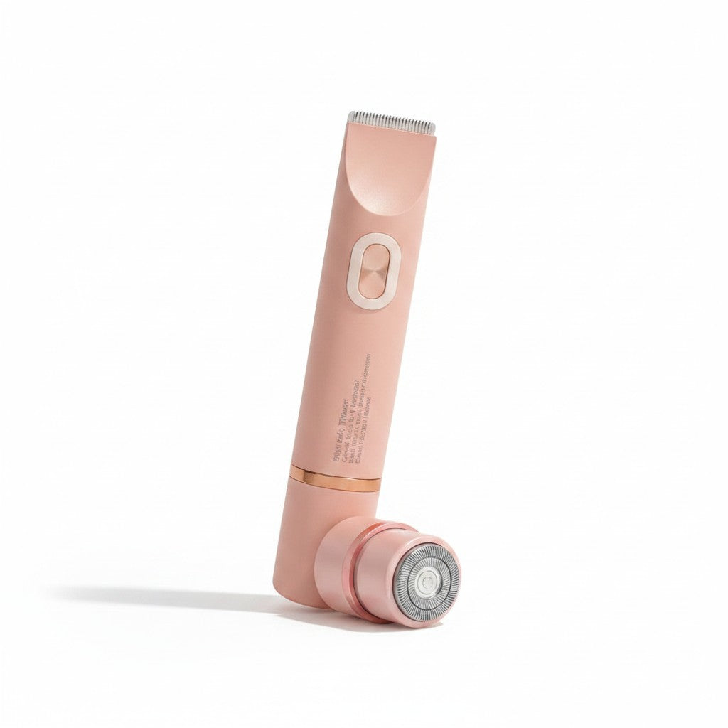 bikini body trimmer product photo on white background