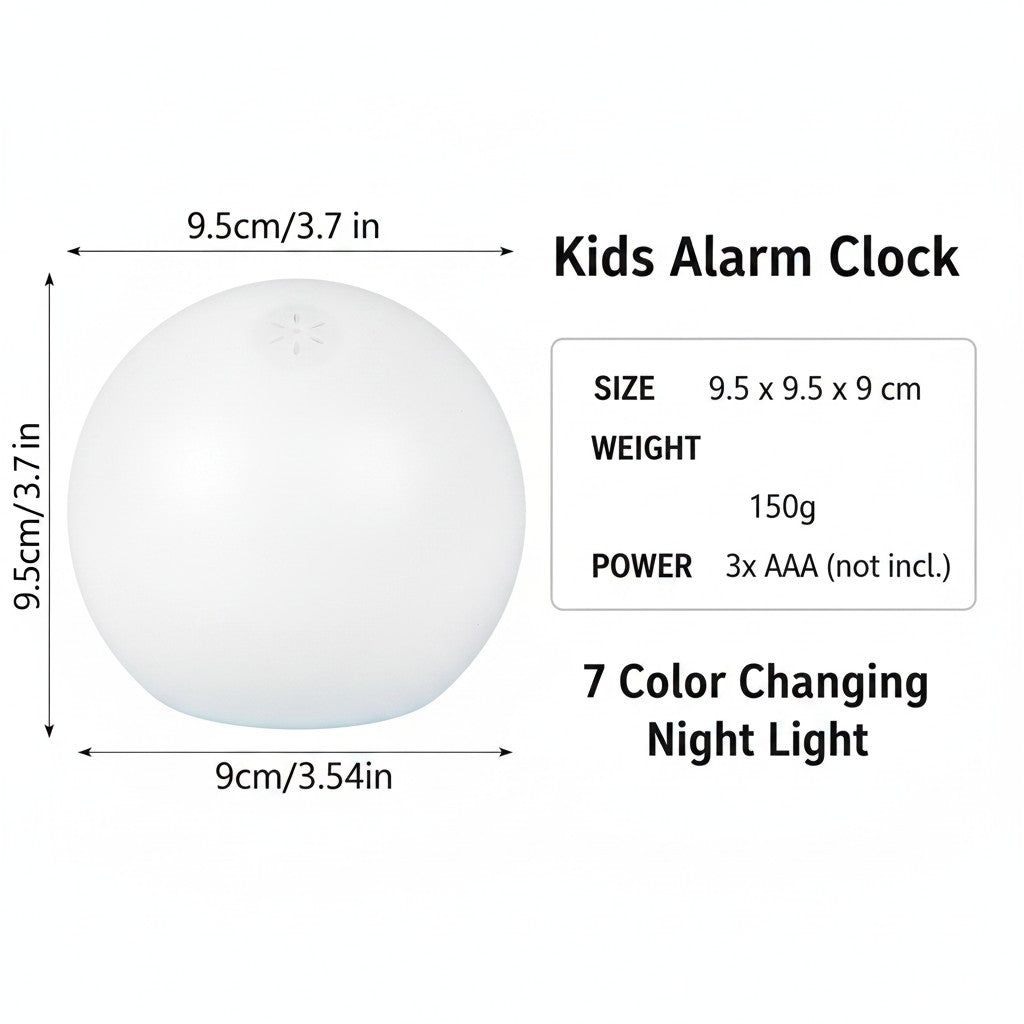 Night light, alarm, and room temp in one