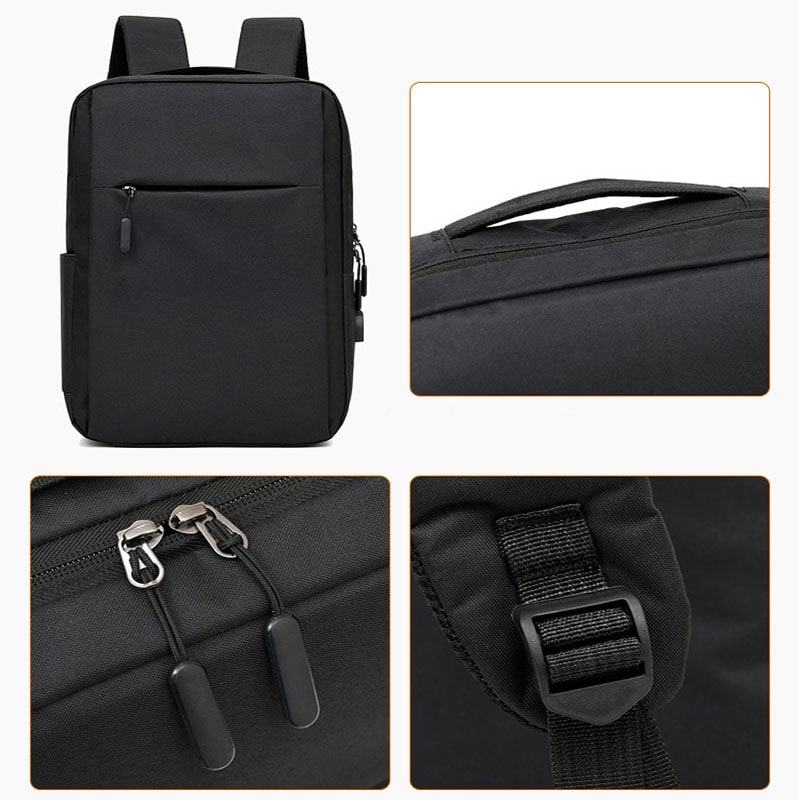 Laptop Bag Business Backpack Large Capacity USB Port Leisure Travel - Image 4