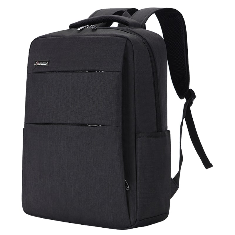 Laptop Bag Rechargeable Backpack Dark Grey Fabric Rectangular - Image 4