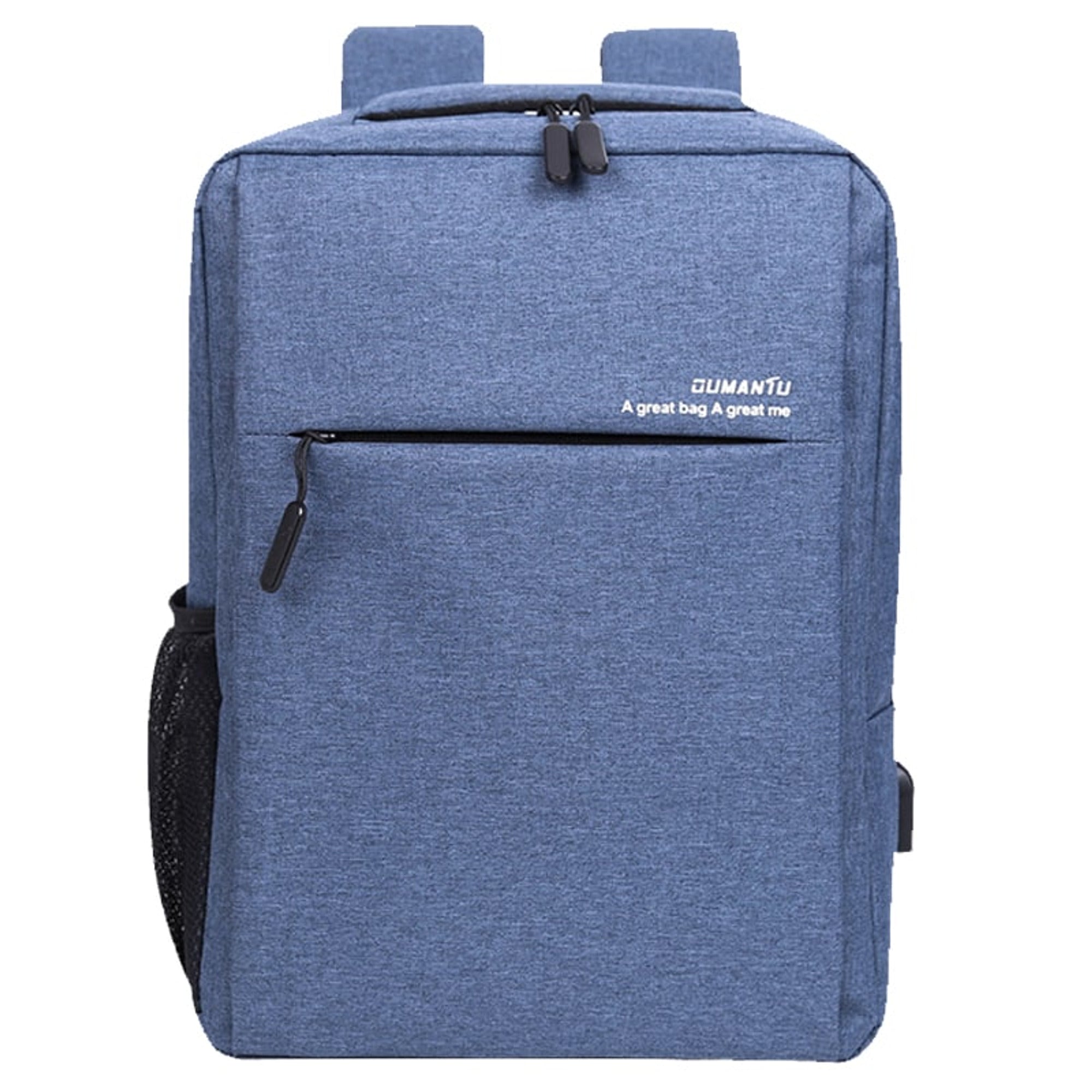 Laptop Bag Rechargeable Backpack Dark Grey Fabric Rectangular - Image 2