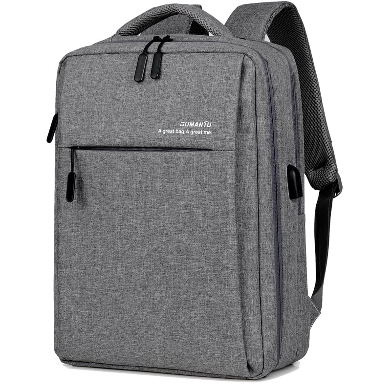 Laptop Bag Rechargeable Backpack USB Port Dark Grey - Image 13