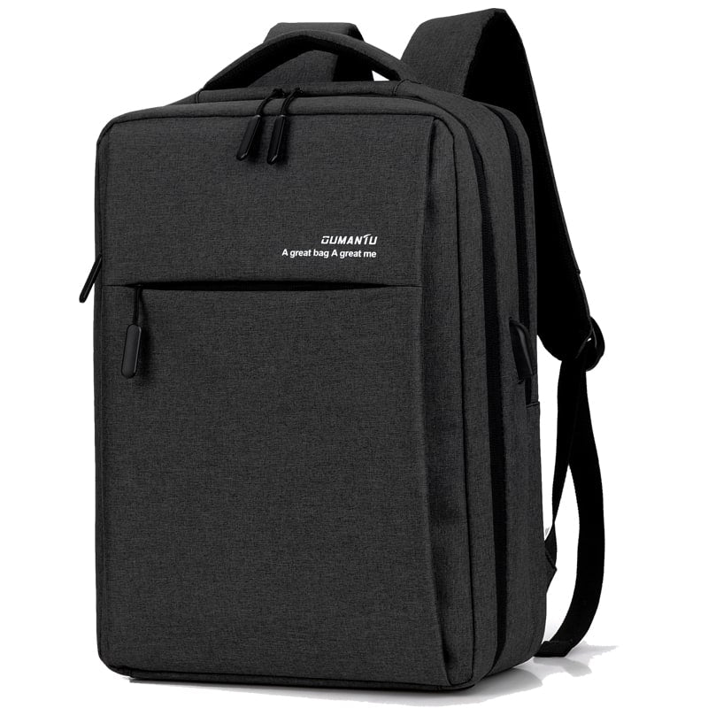 Laptop Bag Rechargeable Backpack USB Port Dark Grey - Image 8