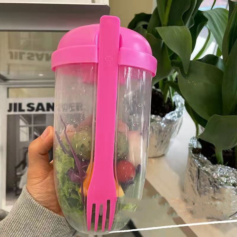 Leakproof Salad Cup with Fork - Image 8