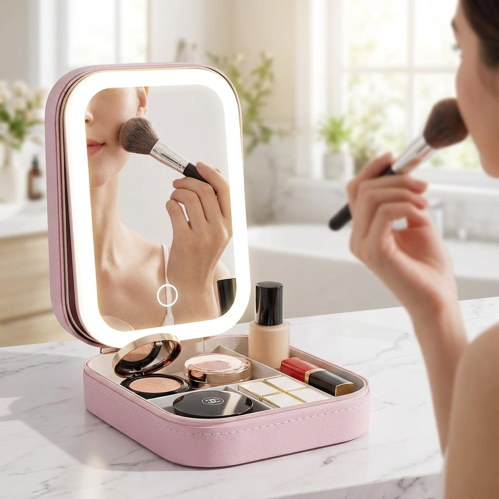 Led Lighting Vanity Mirror With Lights Makeup Organizer Cosmetic - Image 5