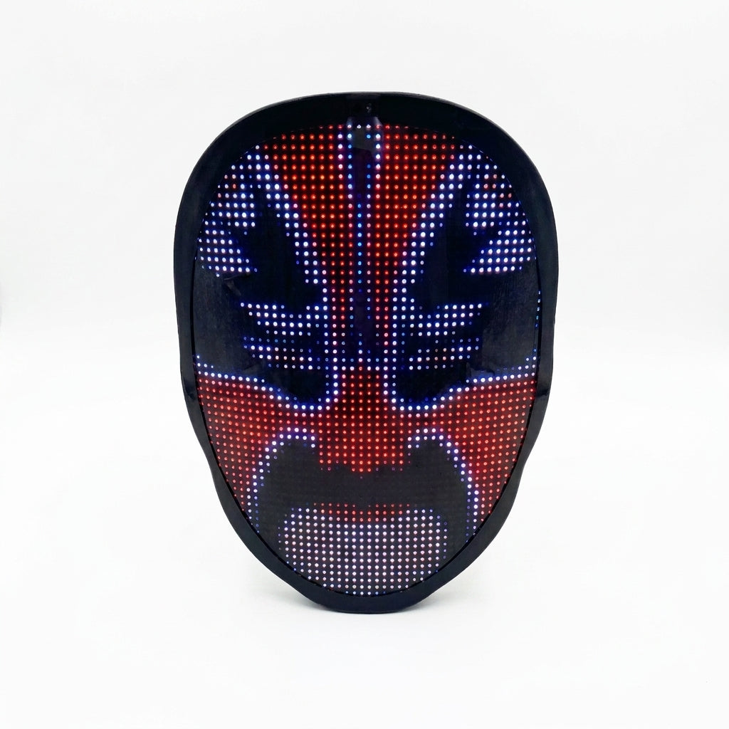 LED Mask Programmable Full Color App Controlled Halloween - studio