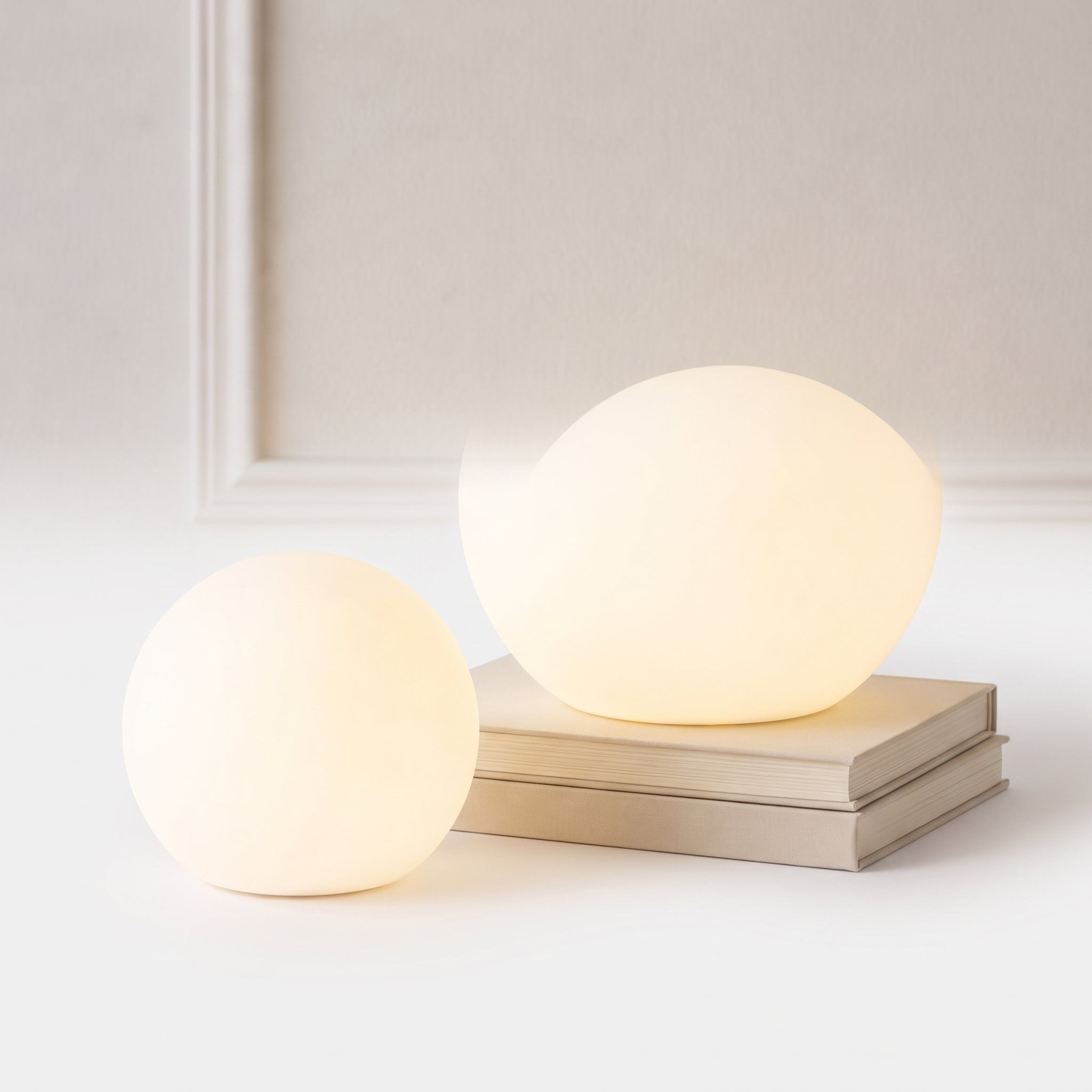 LED Table Lamp Rechargeable Color Changing Sphere Light - studio