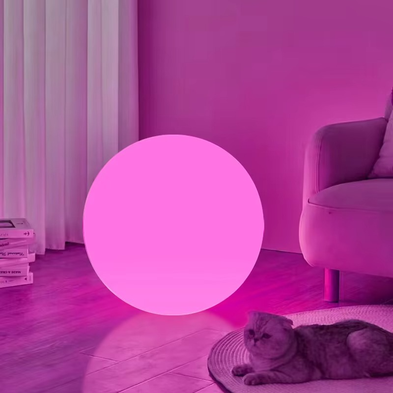 LED Table Lamp Rechargeable Color Changing Sphere Light - Image 2