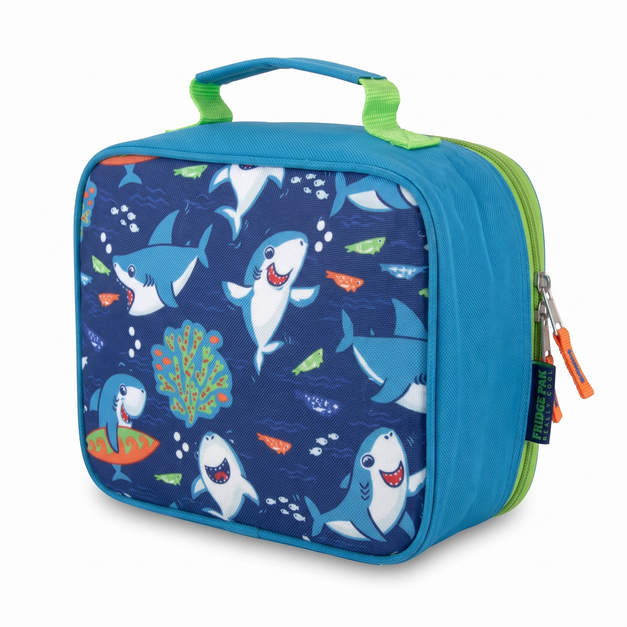 Lunch Bag Insulated Childrens Colorful Patterned Soft Sided - angle