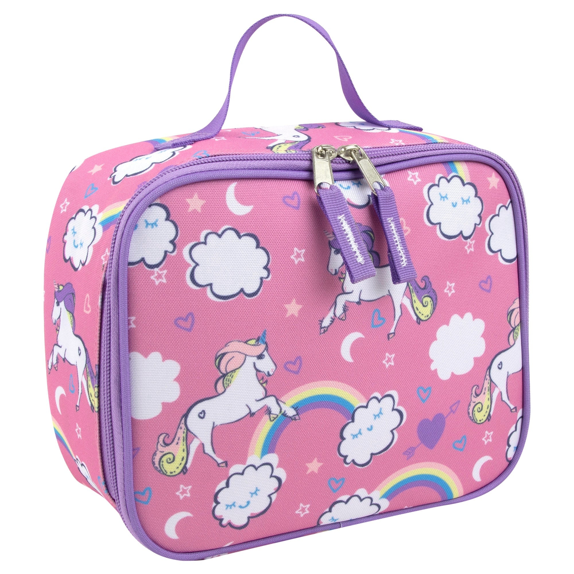 Lunch Bag Cooler Portable Insulated Pink Unicorn - Image 1