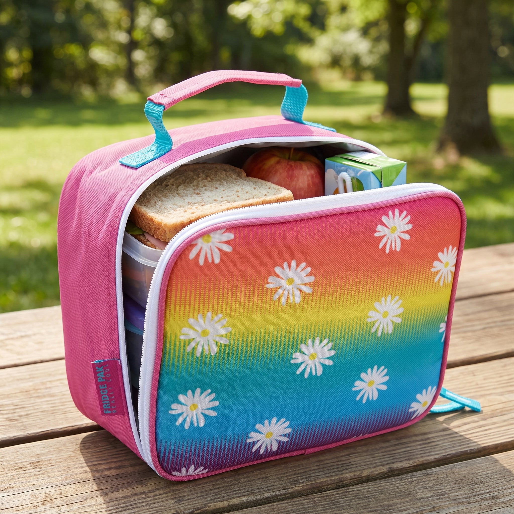 Lunch Bag Insulated Childrens Colorful Patterned Soft Sided - hero