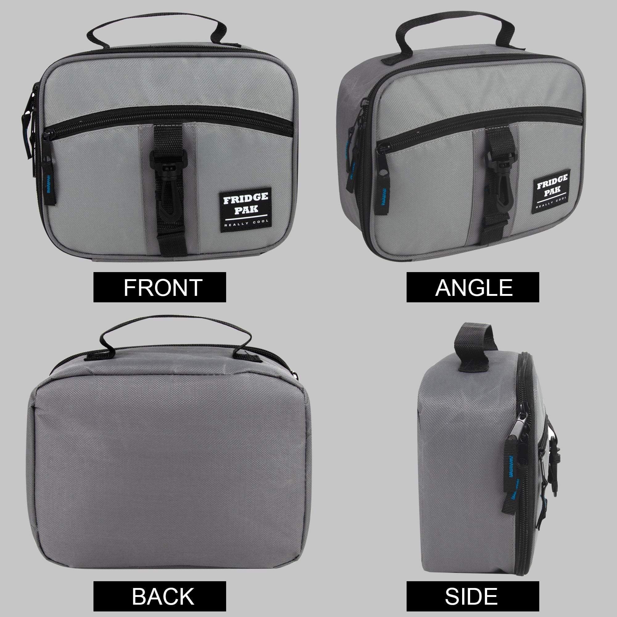 Lunch Bag Insulated Cooler Bags Soft Sided Carry Handle Front Pocket - Image 3