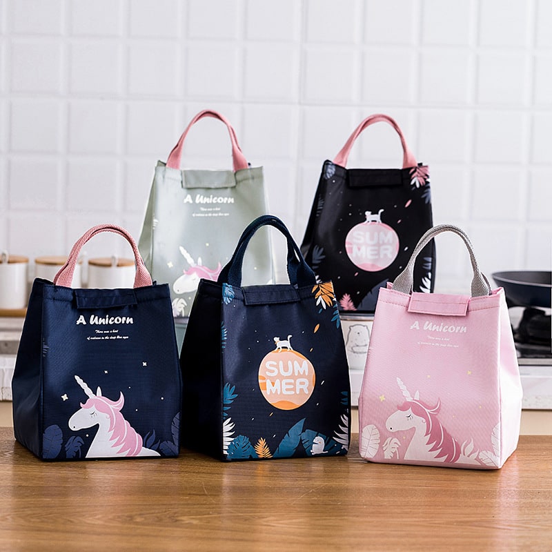 Lunch Bag Insulated for Work Cooler Food Storage Cute Print - Image 2